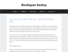 Tablet Screenshot of boutiquessextoy.com